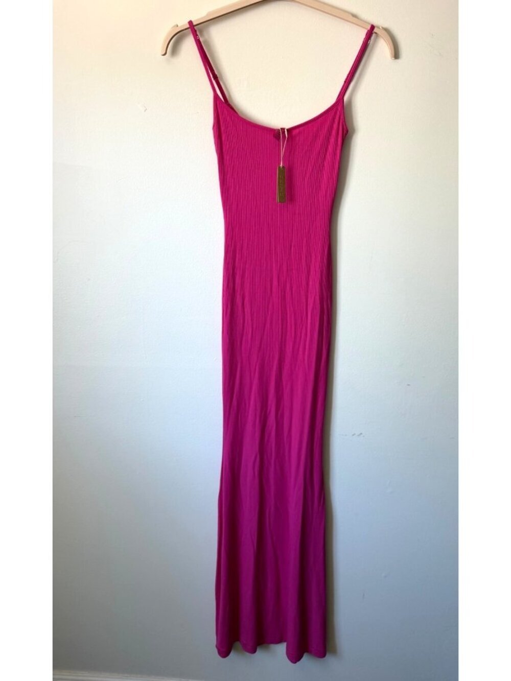 NWT SKIMS Soft Lounge Slip Dress In Hot Pink Small - Picture 5 of 8